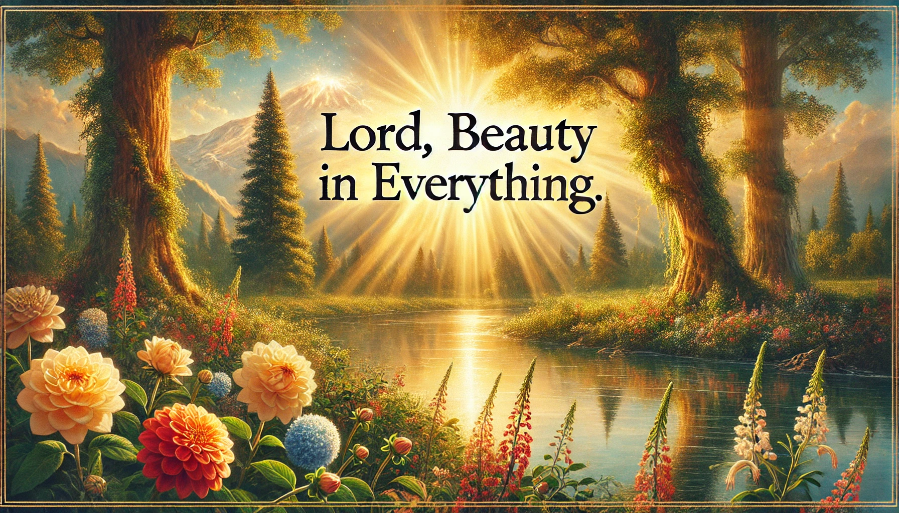 Lord, Beauty in Everything