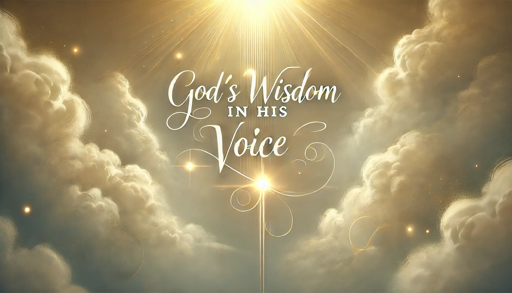 God’s Wisdom in His Voice